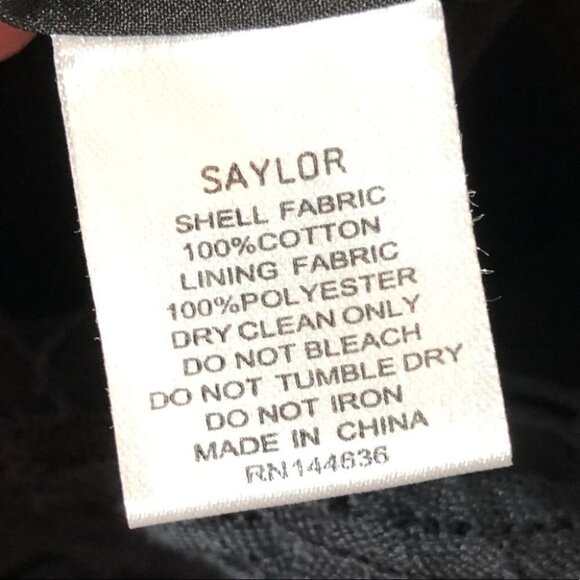 SAYLOR  Black Lace Overlay Dress Size XS - Picture 6 of 9